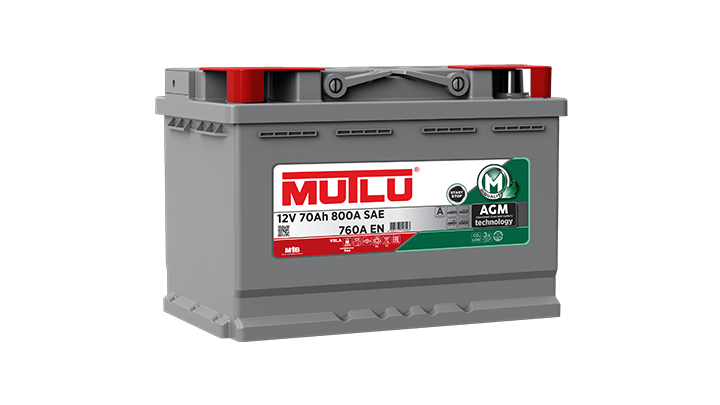 Mutlu 12V 70 Ah AGM Start - Stop Akü